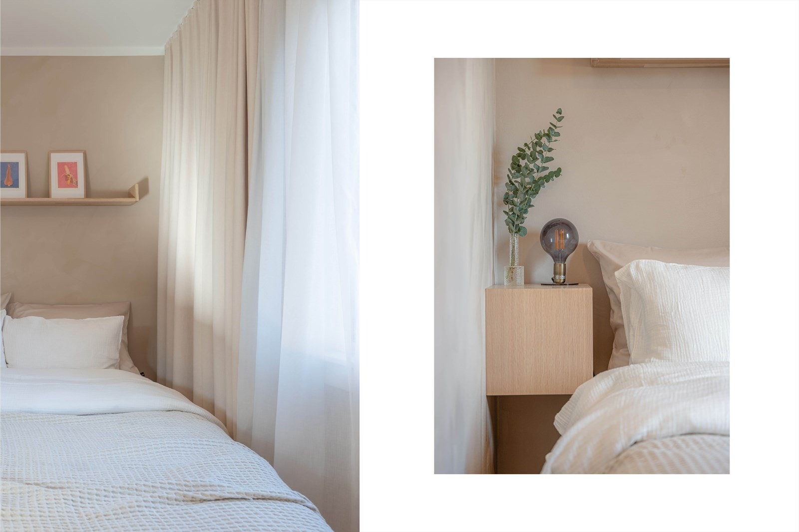 Alle rom malt i en delikat og tidløs fargepalett Galleribilde