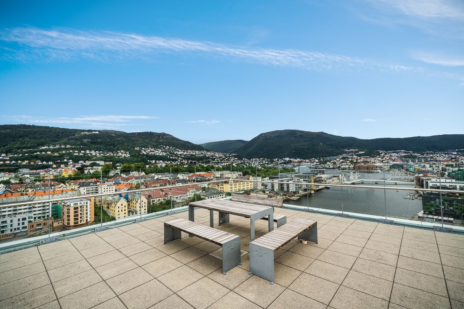 - Selger opplyser om det er sol på takterrassen fra morgen til kveld - Galleribilde