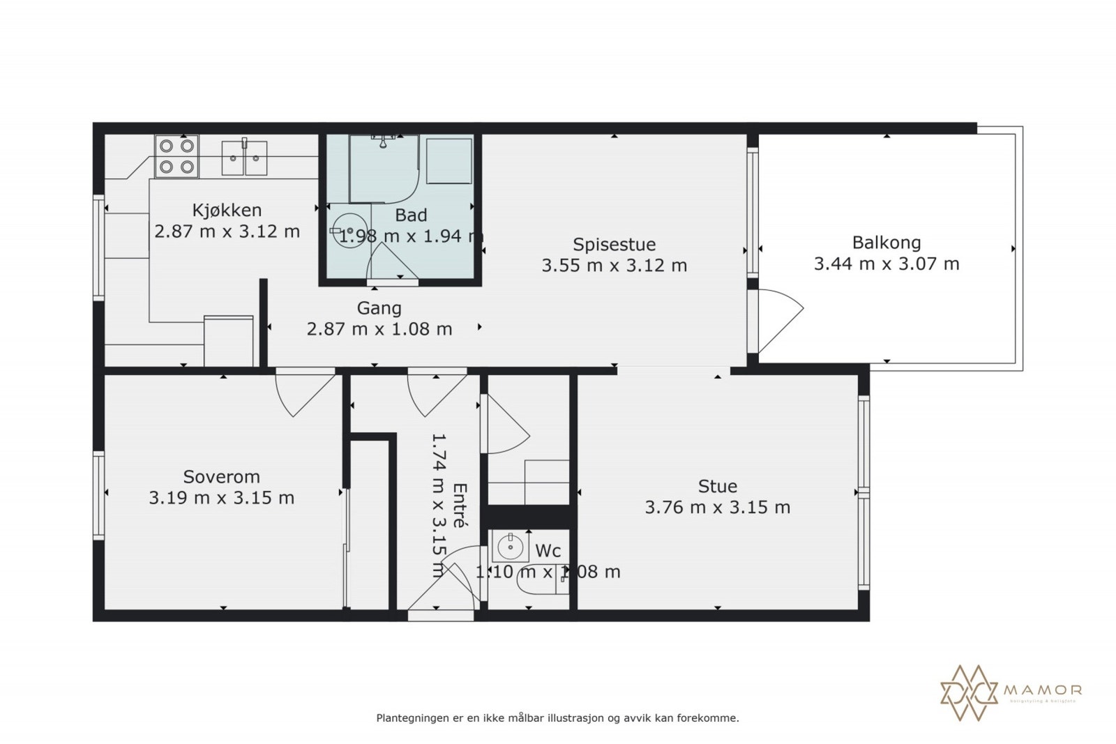 Plantegning. Galleribilde