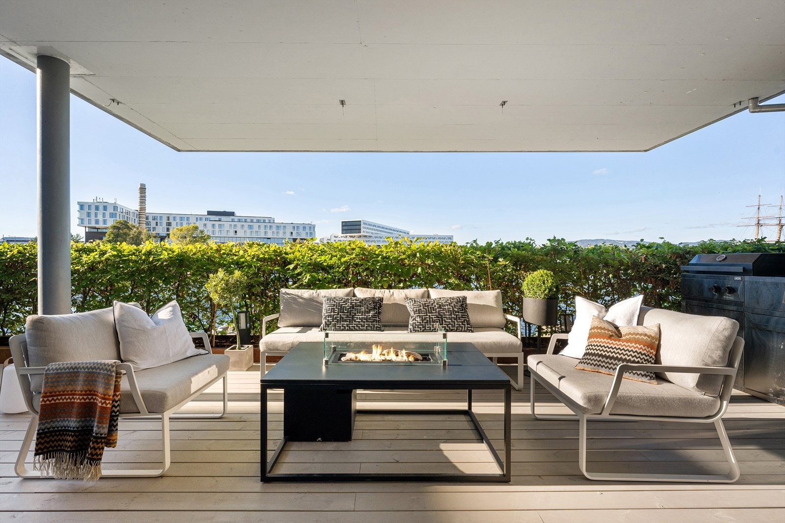 Overbygget hoveddel av terrasse Galleribilde