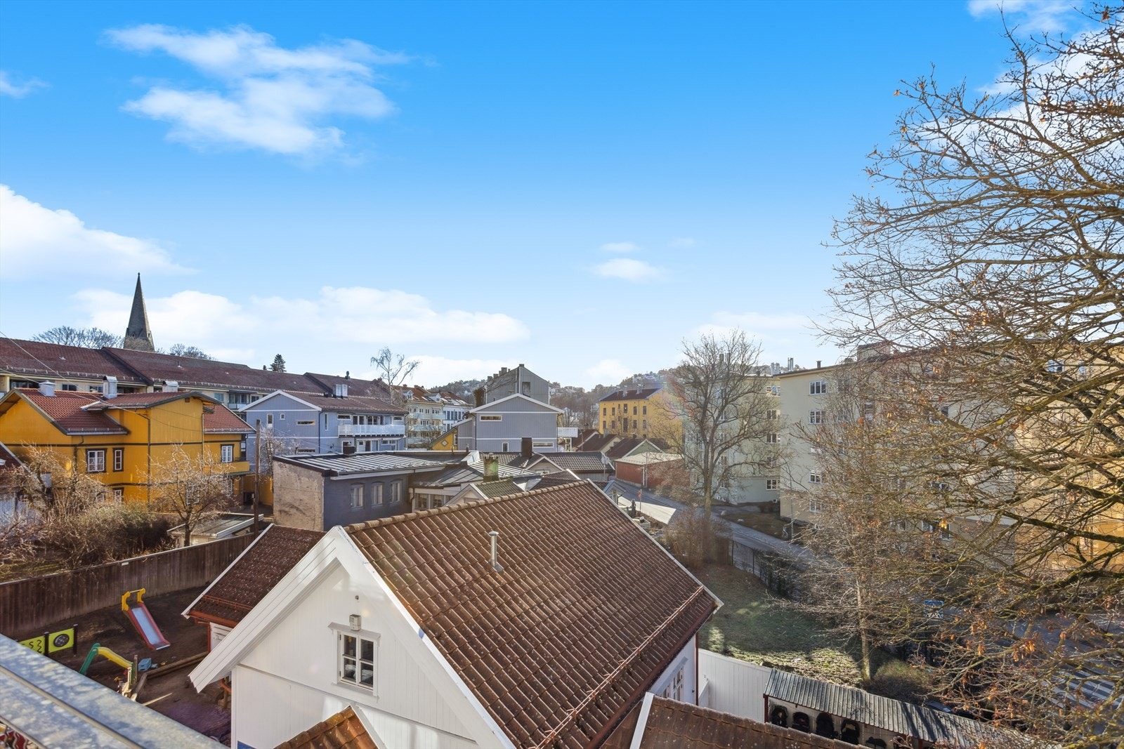 Utsikt fra takterrassen. Galleribilde