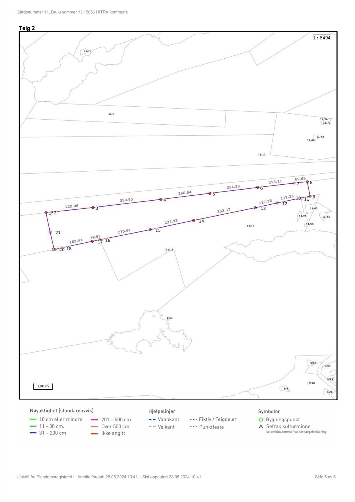 Kart over utmarken Galleribilde