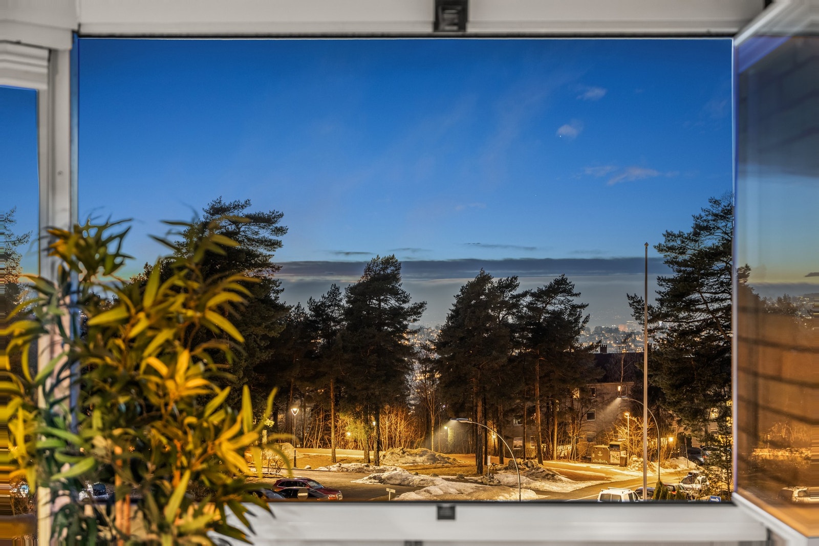 Flott utsikt fra balkongen Galleribilde