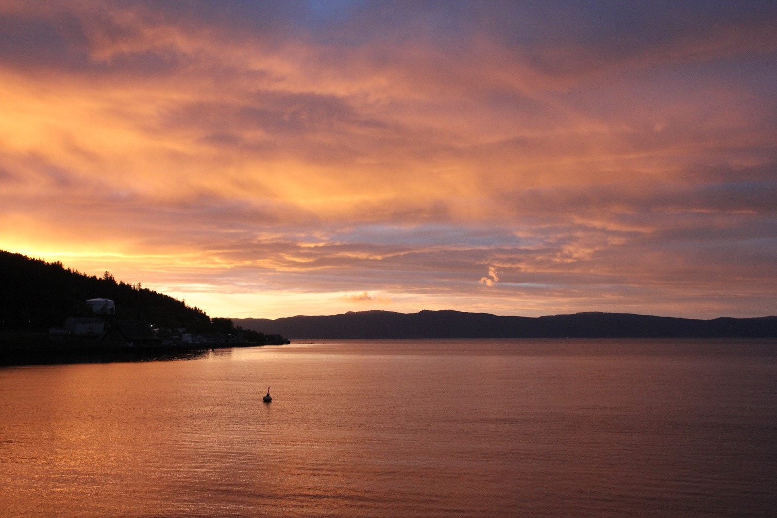 Herlig solnedgang fra balkongen. Private bilder. Galleribilde