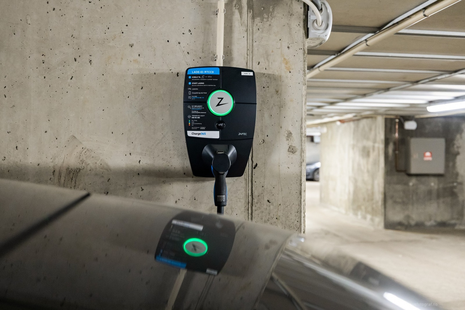 Det er montert elbil lader Galleribilde