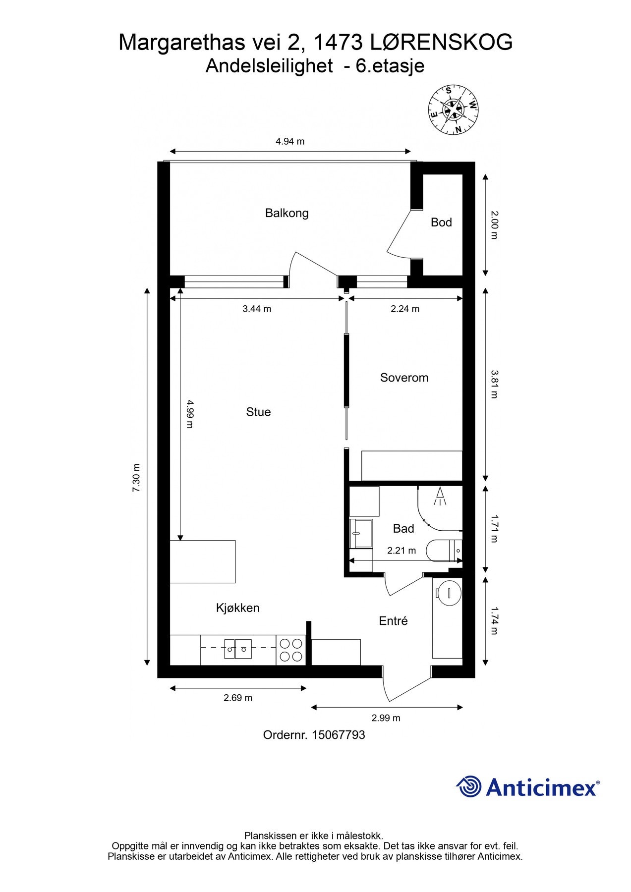 Planskisse. Galleribilde