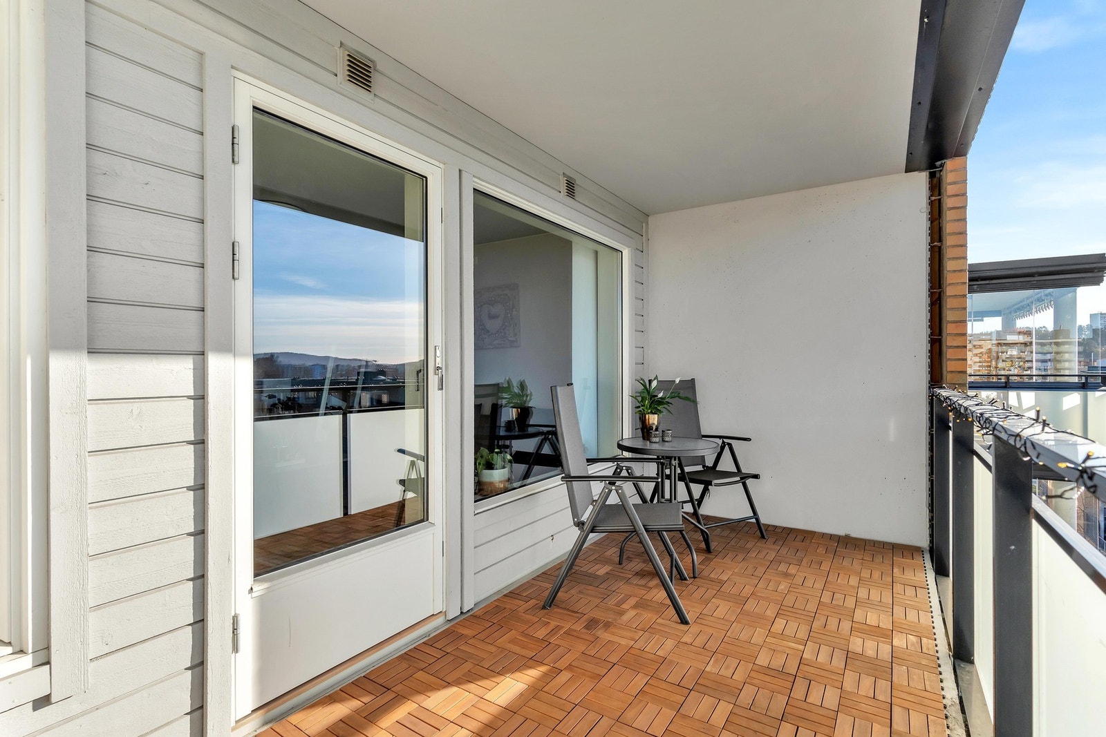 På balkongen har du også tilgang til egen bod på 2 m². Galleribilde