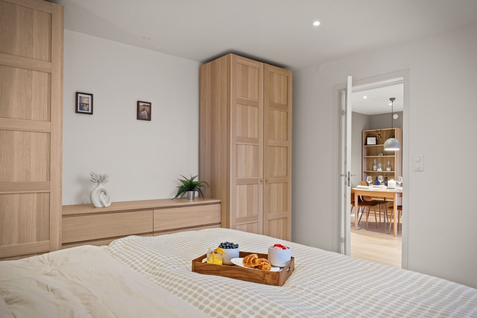 - Malt i behagelige farger, her er det enkelt å få en god natts søvn - Galleribilde