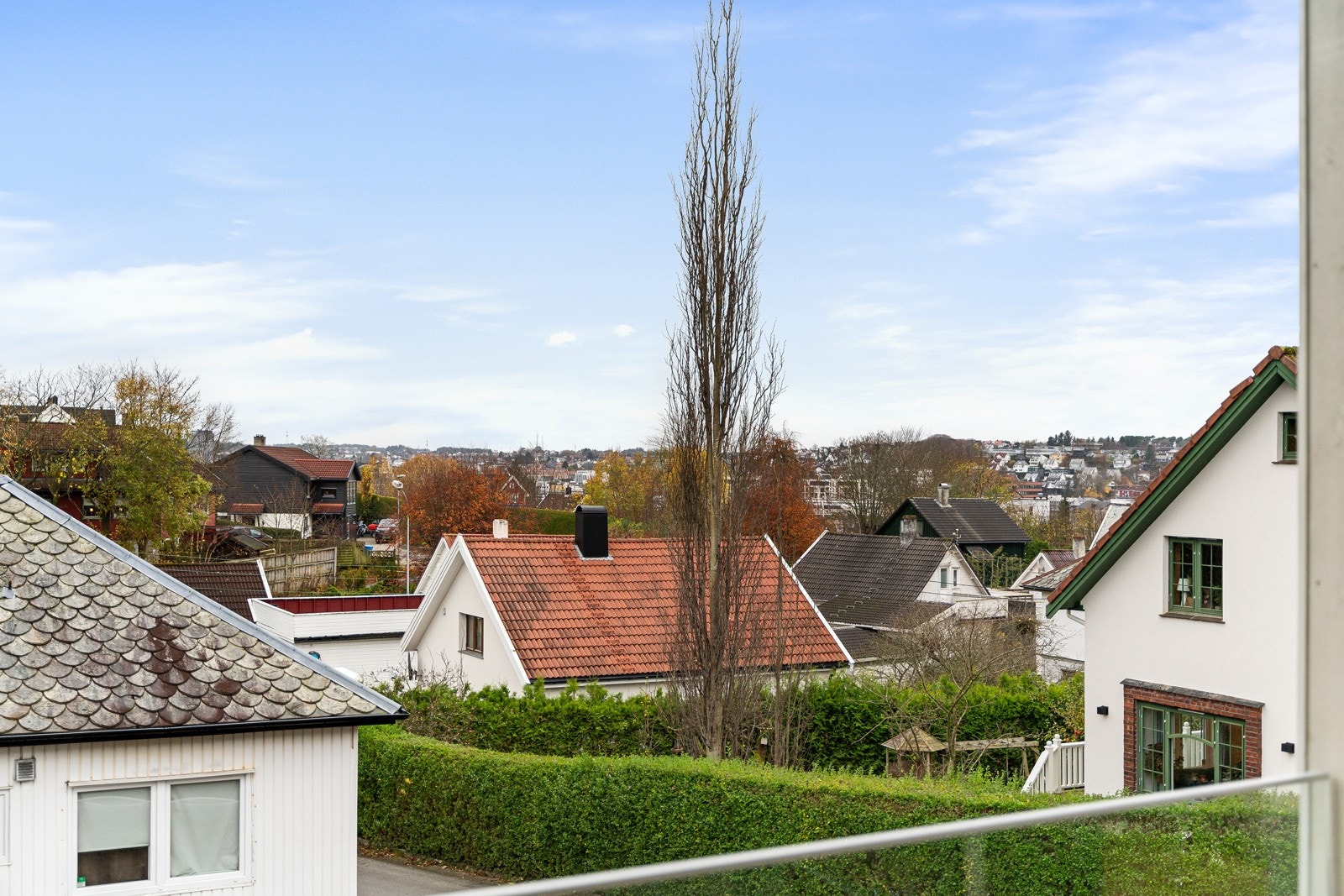 Utsikt fra terrassen. Galleribilde