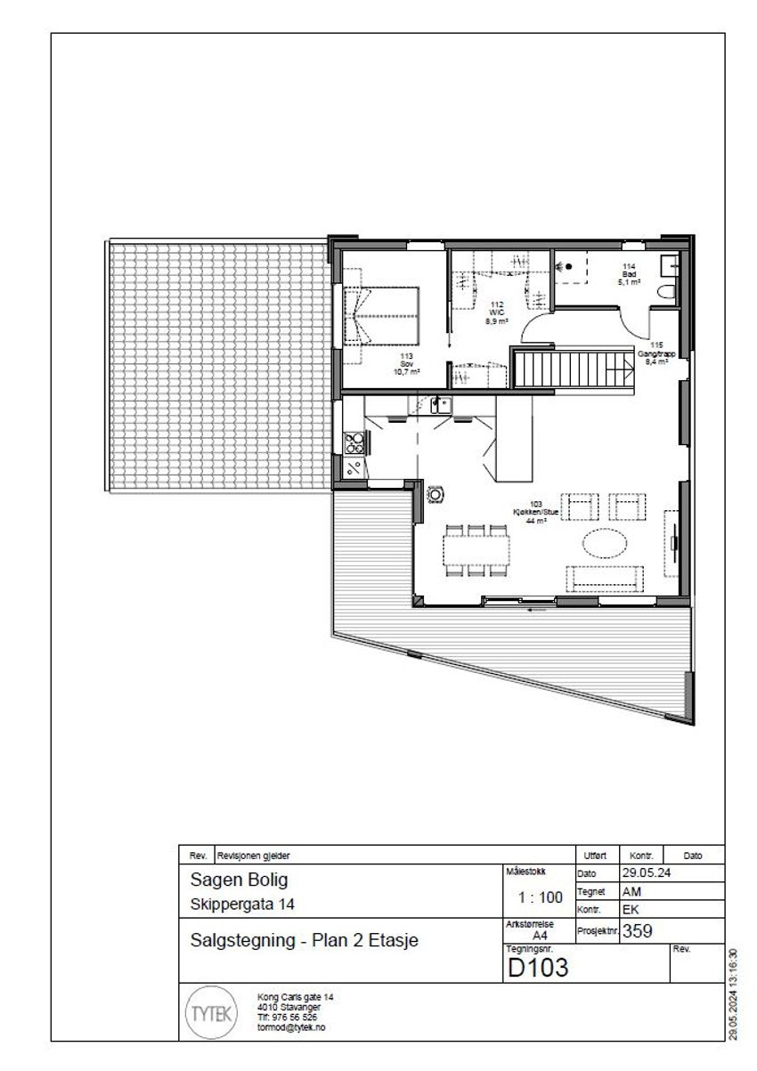 Plantegning - 2.etg. Galleribilde