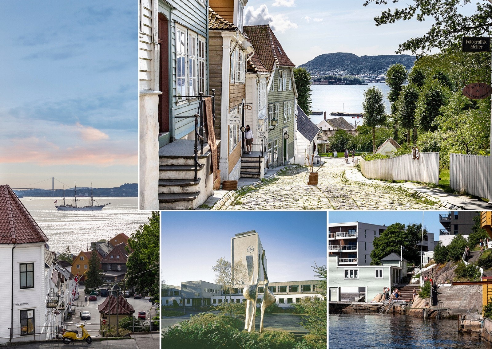 Om du ønsker å ta en dukkert, er sjøen aldri langt unna. Her har du god mulighet til å nyte både den maritime stemningen og friske fjordvann. Galleribilde