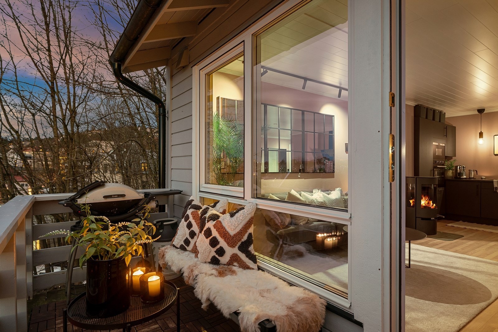 Hyggelig kveldsstemning. Galleribilde