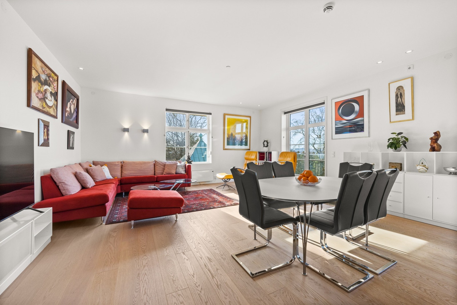 Lys og luftig stue Galleribilde