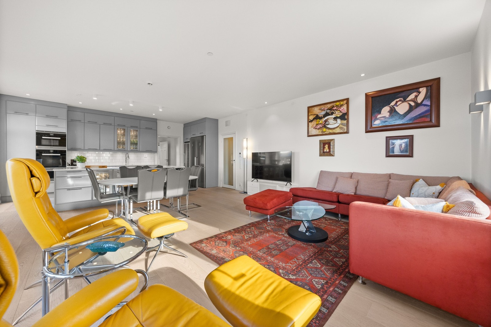 Stuen har naturlig inndelte soner Galleribilde