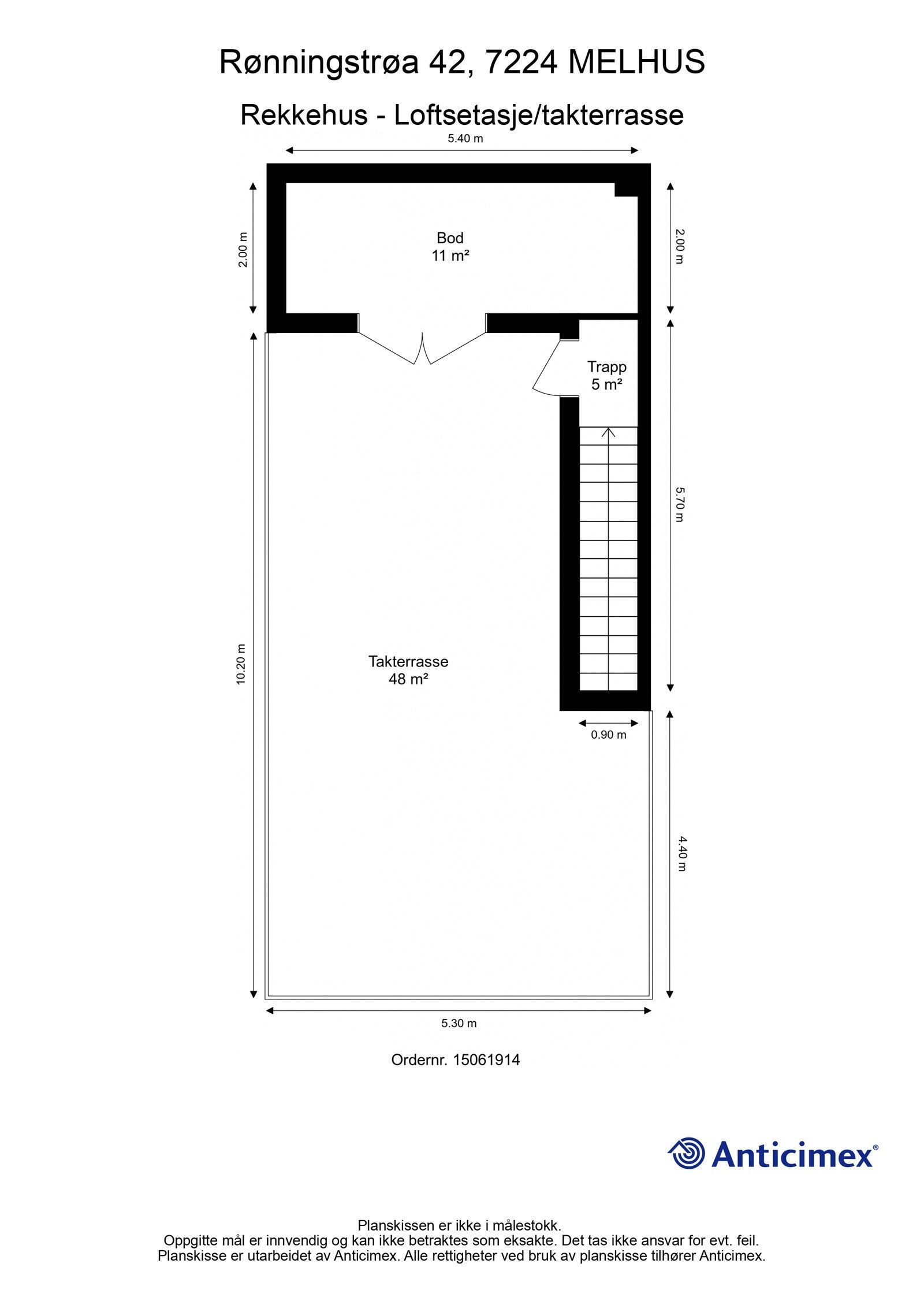 Plantegning 4.etasje. Galleribilde