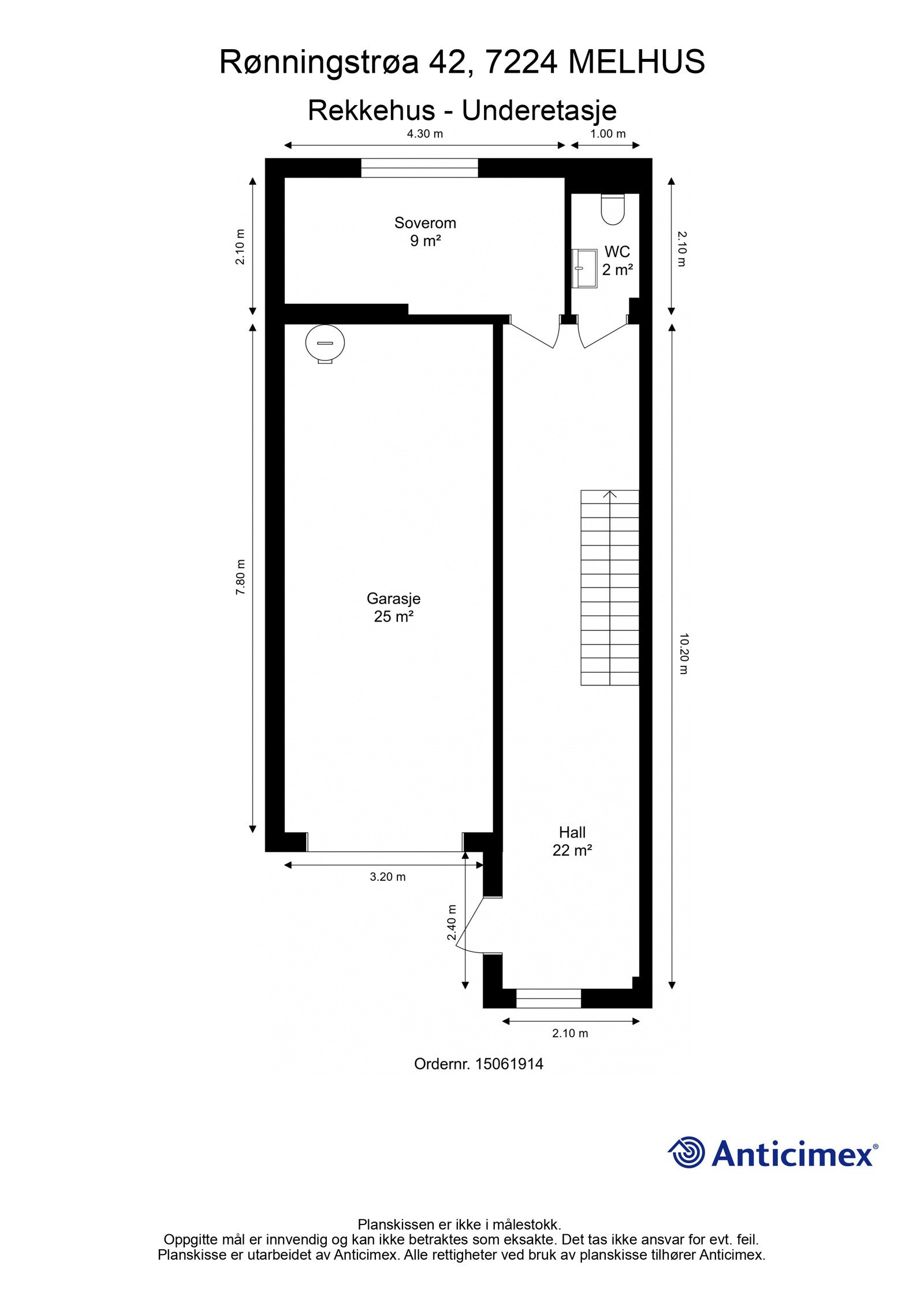 Plantegning 1. etasje Galleribilde