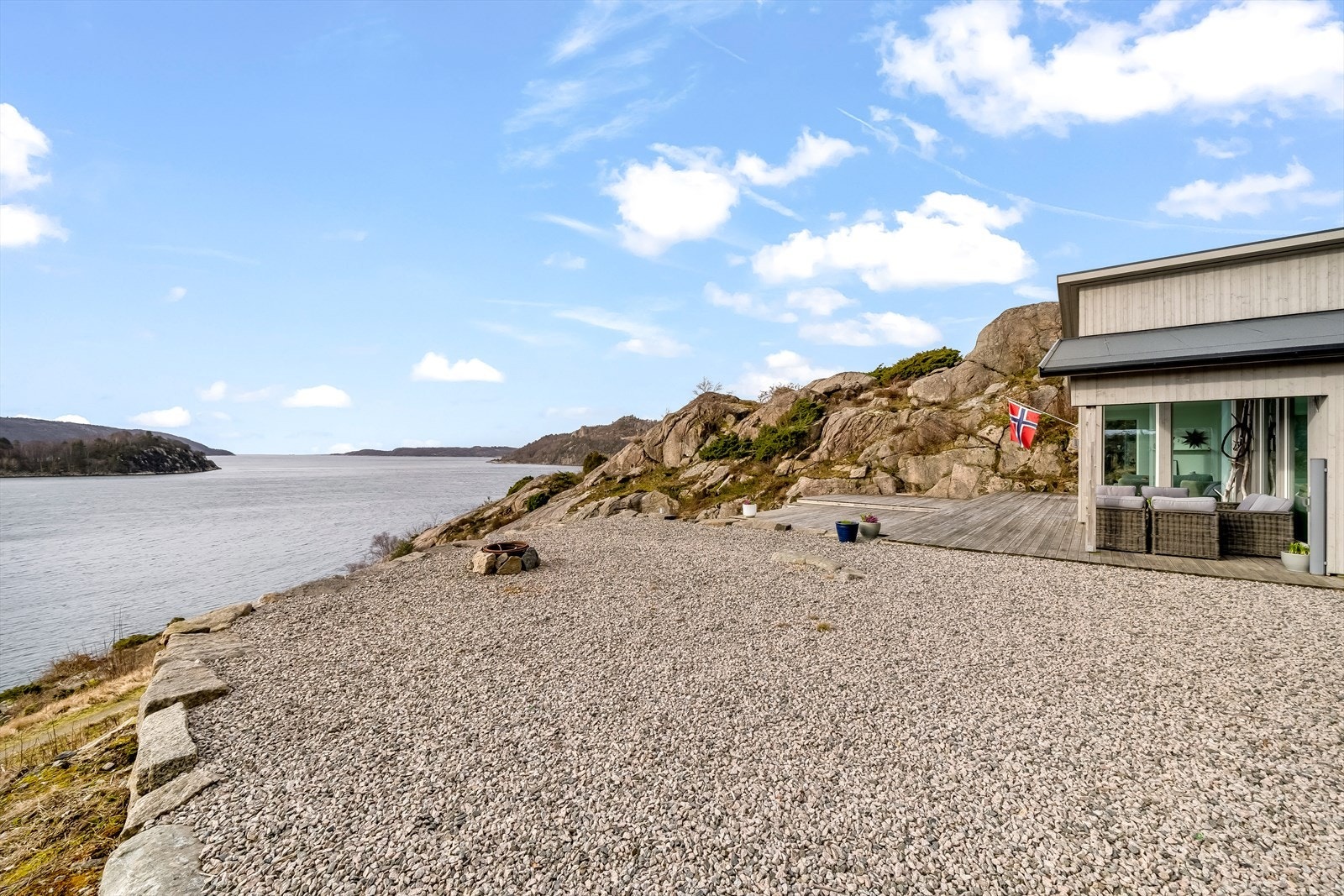 Her kan de varme sommerdagene nytes. Galleribilde