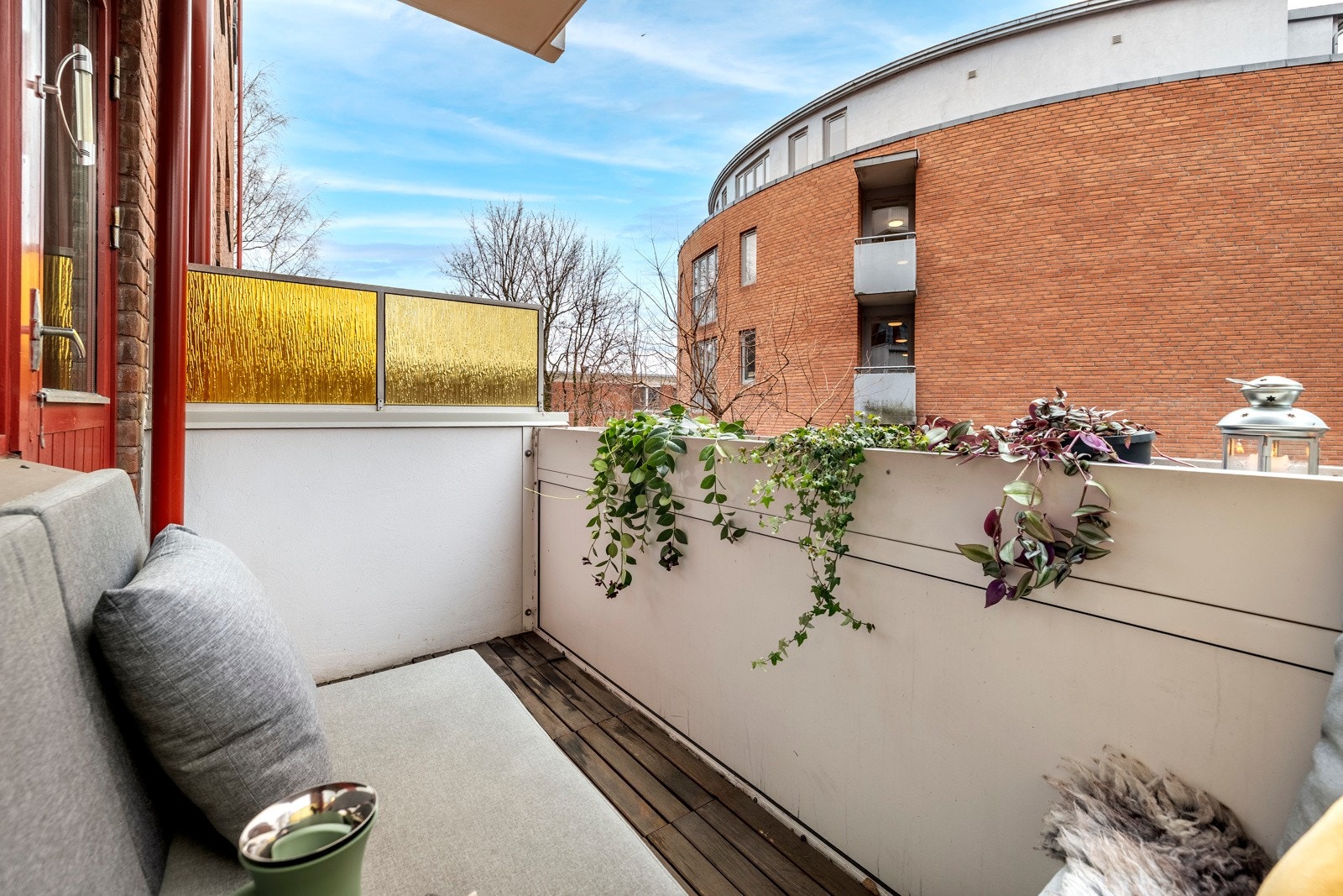 Det er hyggelig utsyn fra balkongen. Galleribilde