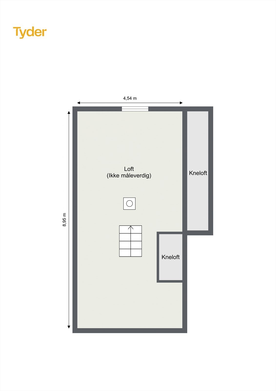 Plantegning loft Galleribilde