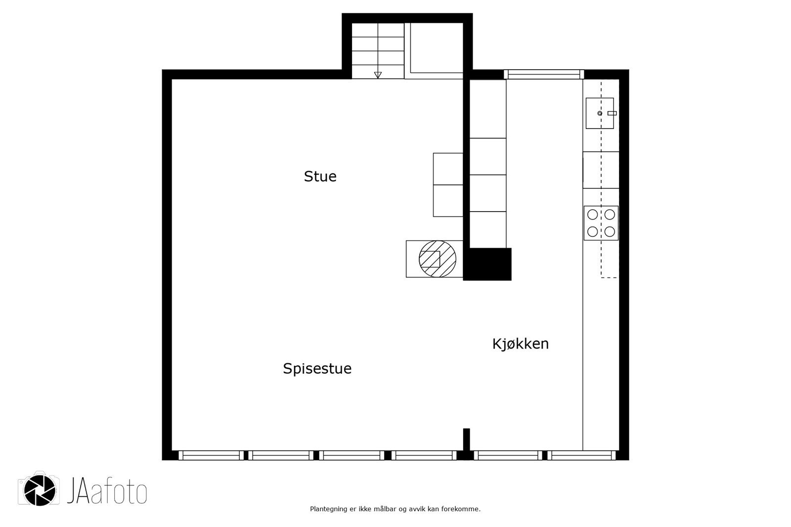 Plantegning 2. etasje Galleribilde