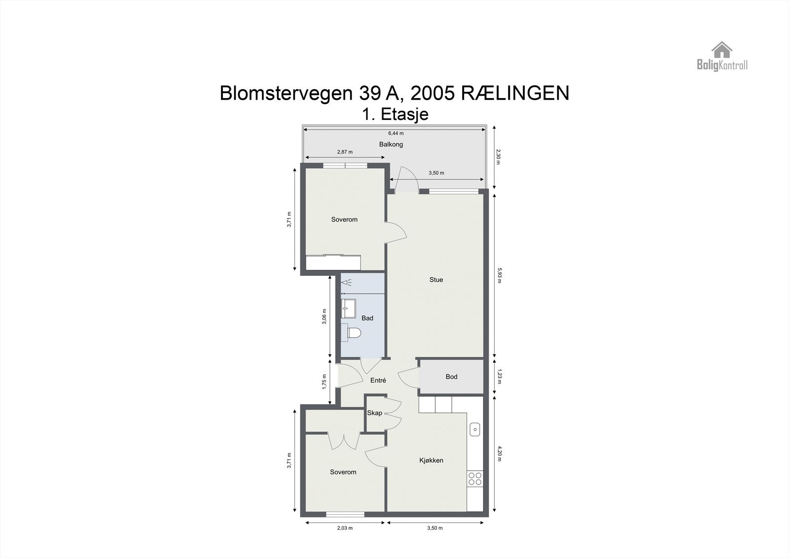 Plantegning Galleribilde