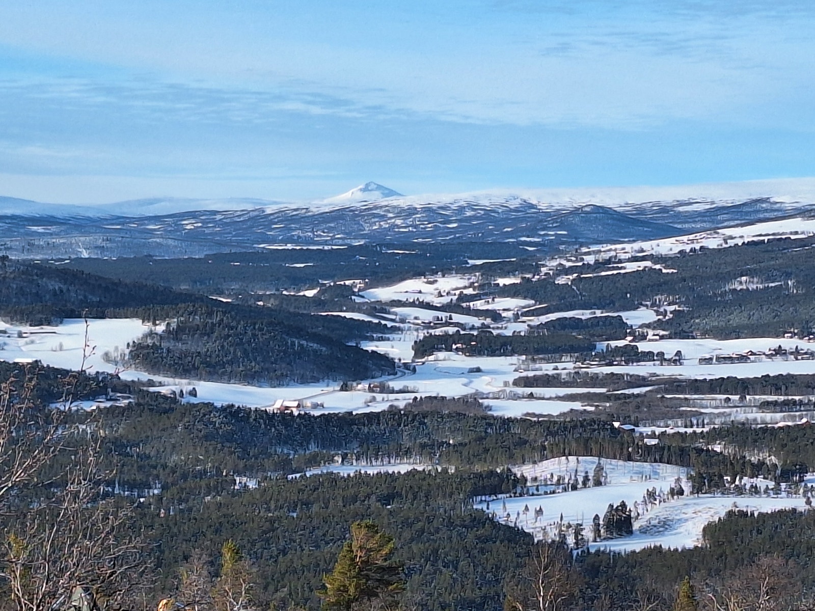 Utsikt mot Dalsbygda og Forollhogna Nasjonalkpark Galleribilde