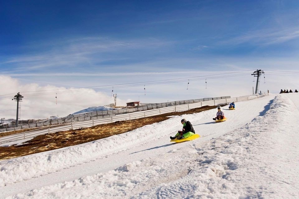 Kjelke løypa er populær. Galleribilde