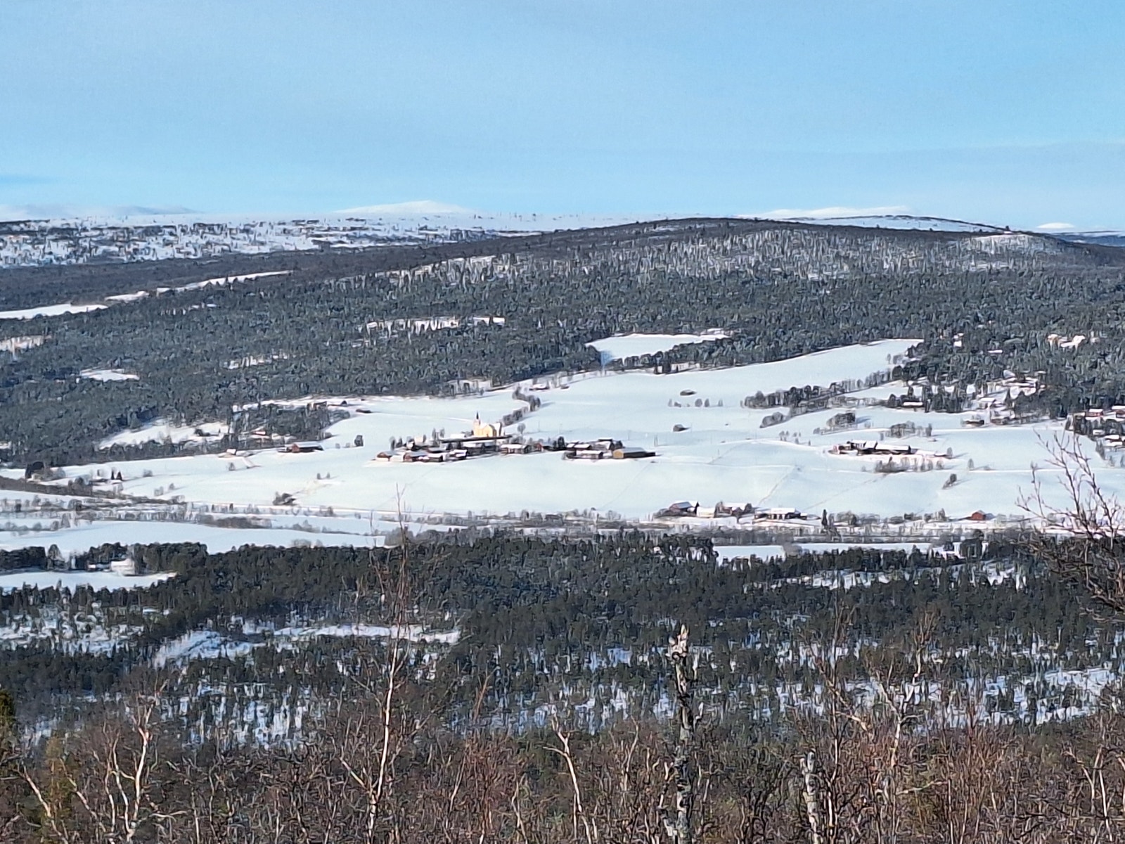 Utsikt mo Kirka. Galleribilde