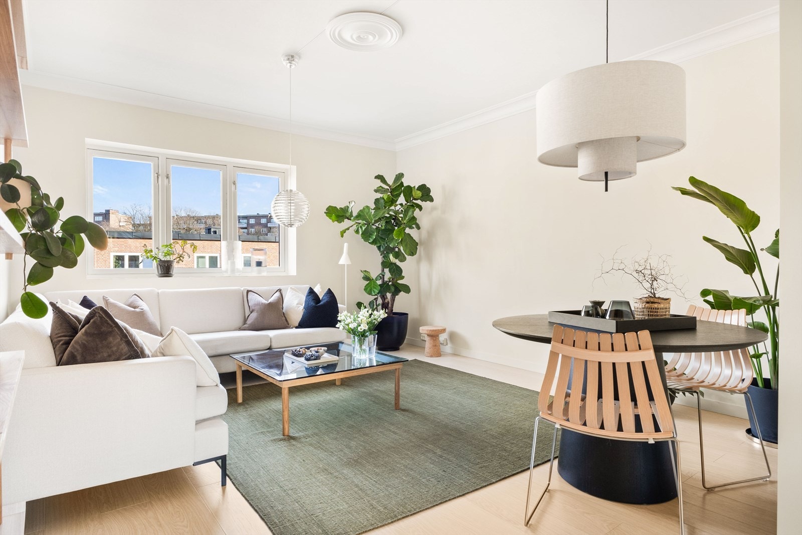 Her kan du få en stue med flere soner. Galleribilde