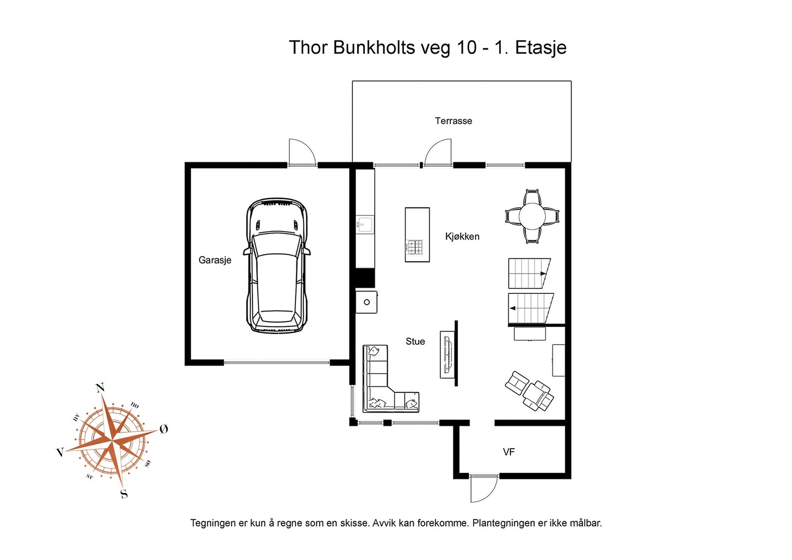 Plantegning hovedetasje Galleribilde
