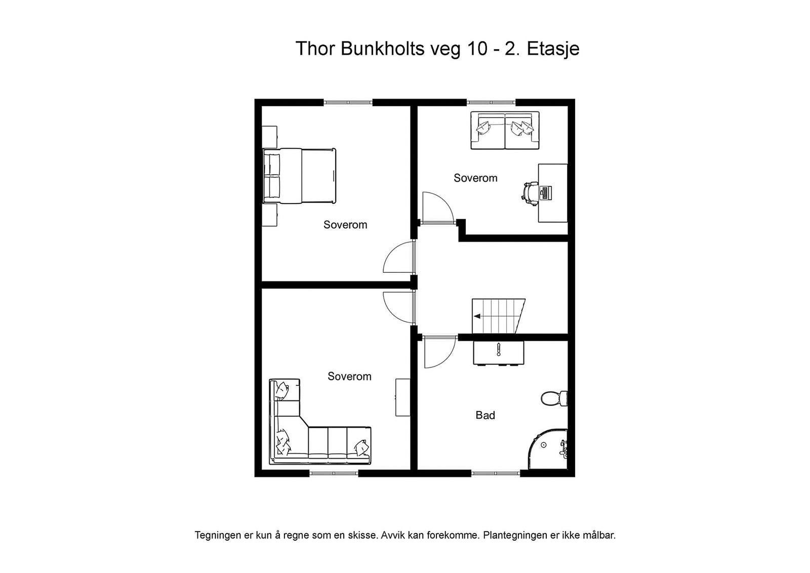 Plantegning 2.etg. Galleribilde
