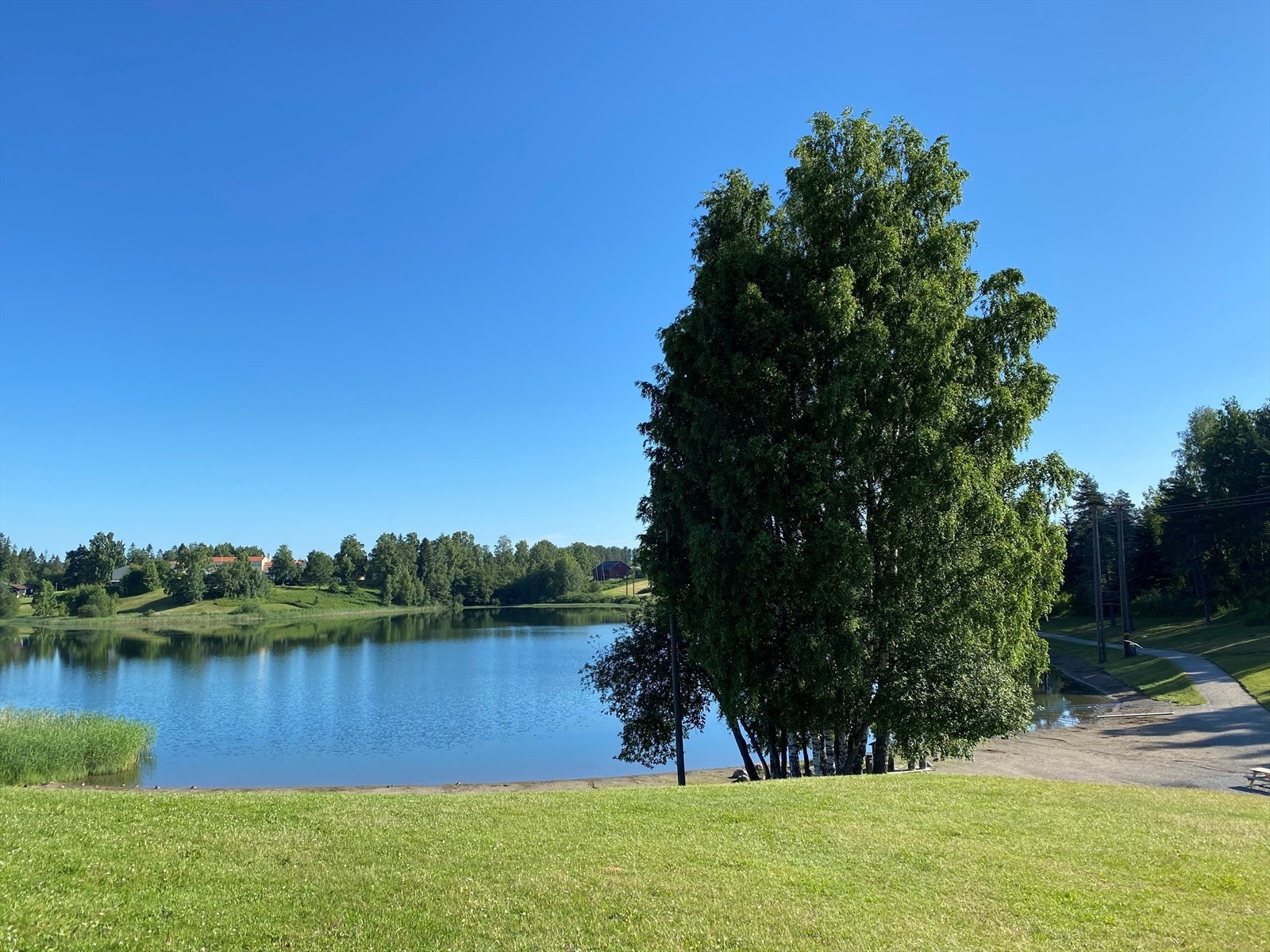 Jessheim kan by på Nordbytjenet som er et flott rekreasjonsområde. Galleribilde