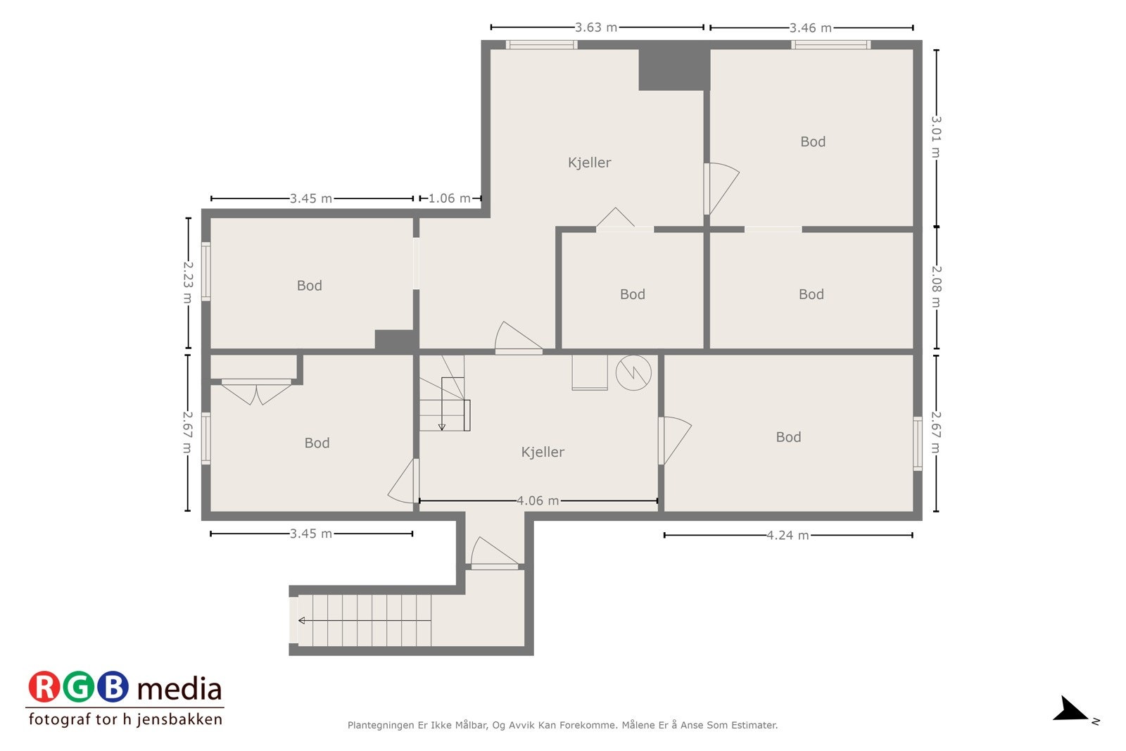 Plantegning kjeller Galleribilde