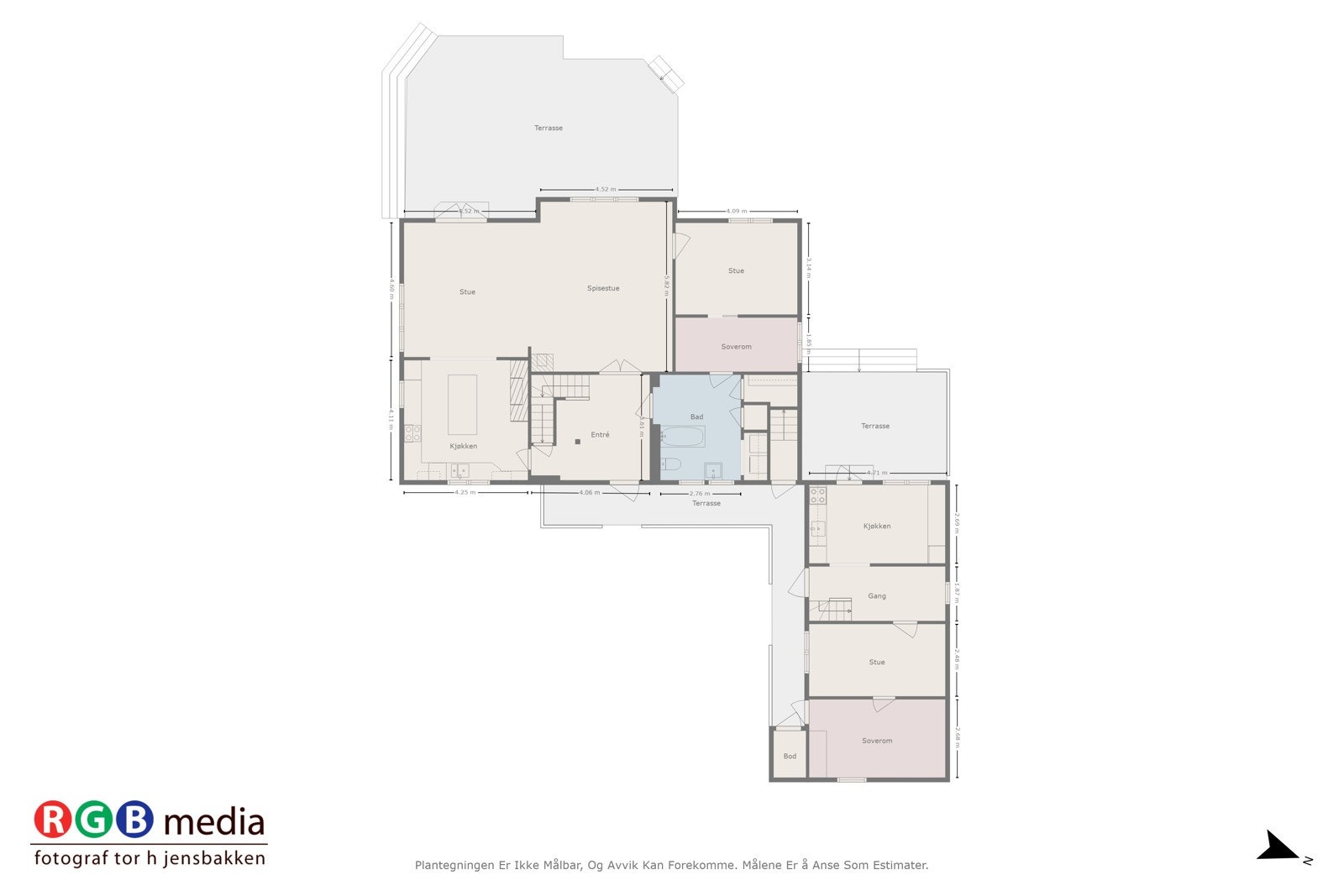 Plantegning 1. etg Galleribilde