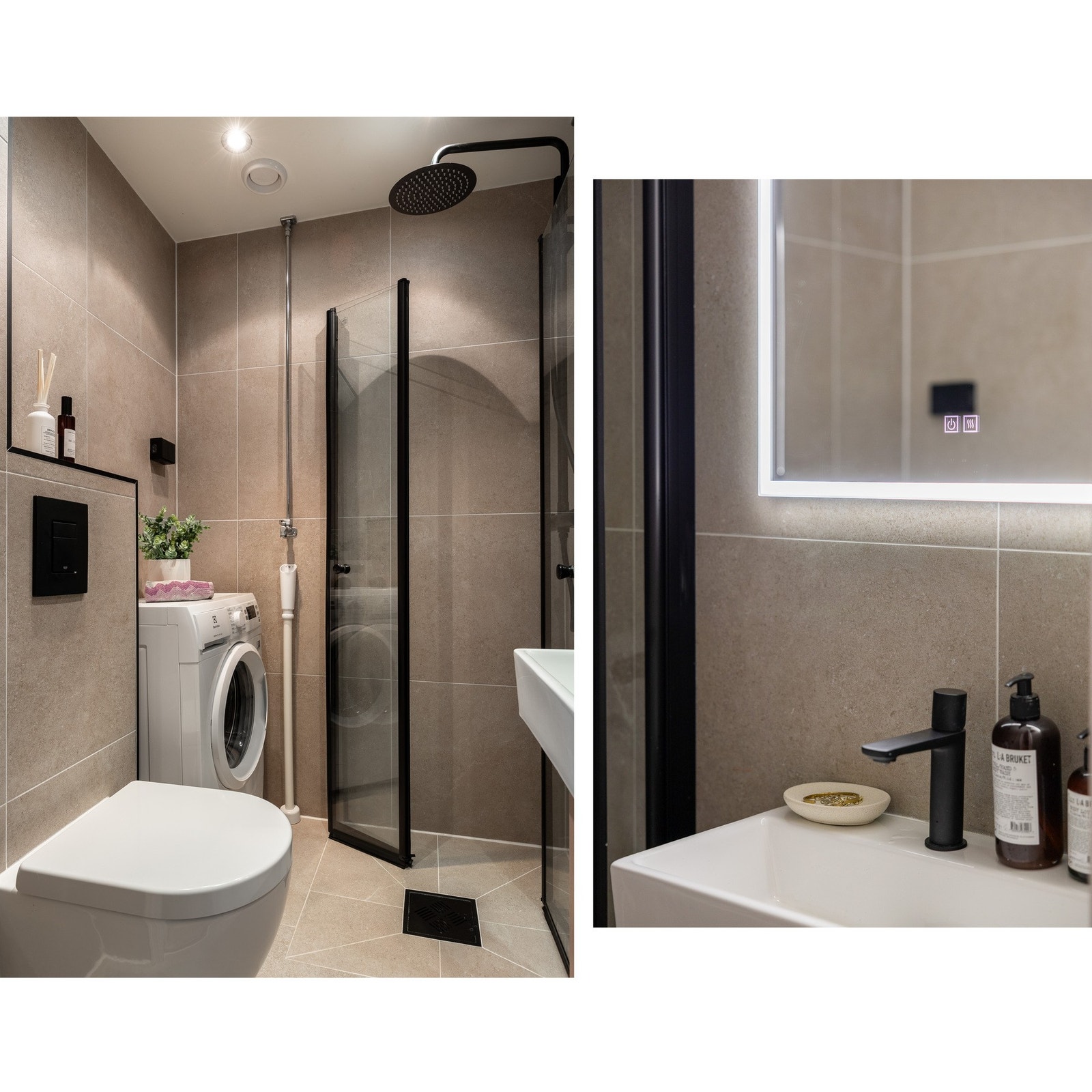 Opplegg for vaskemaskin. Galleribilde