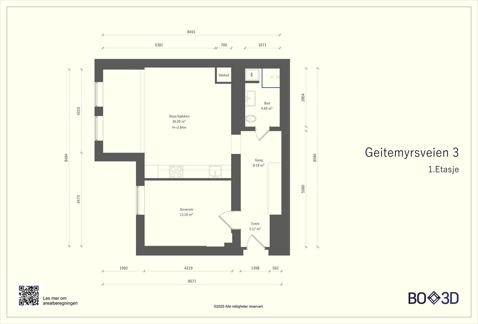Plantegning | Geitmyrsveien 3. Galleribilde