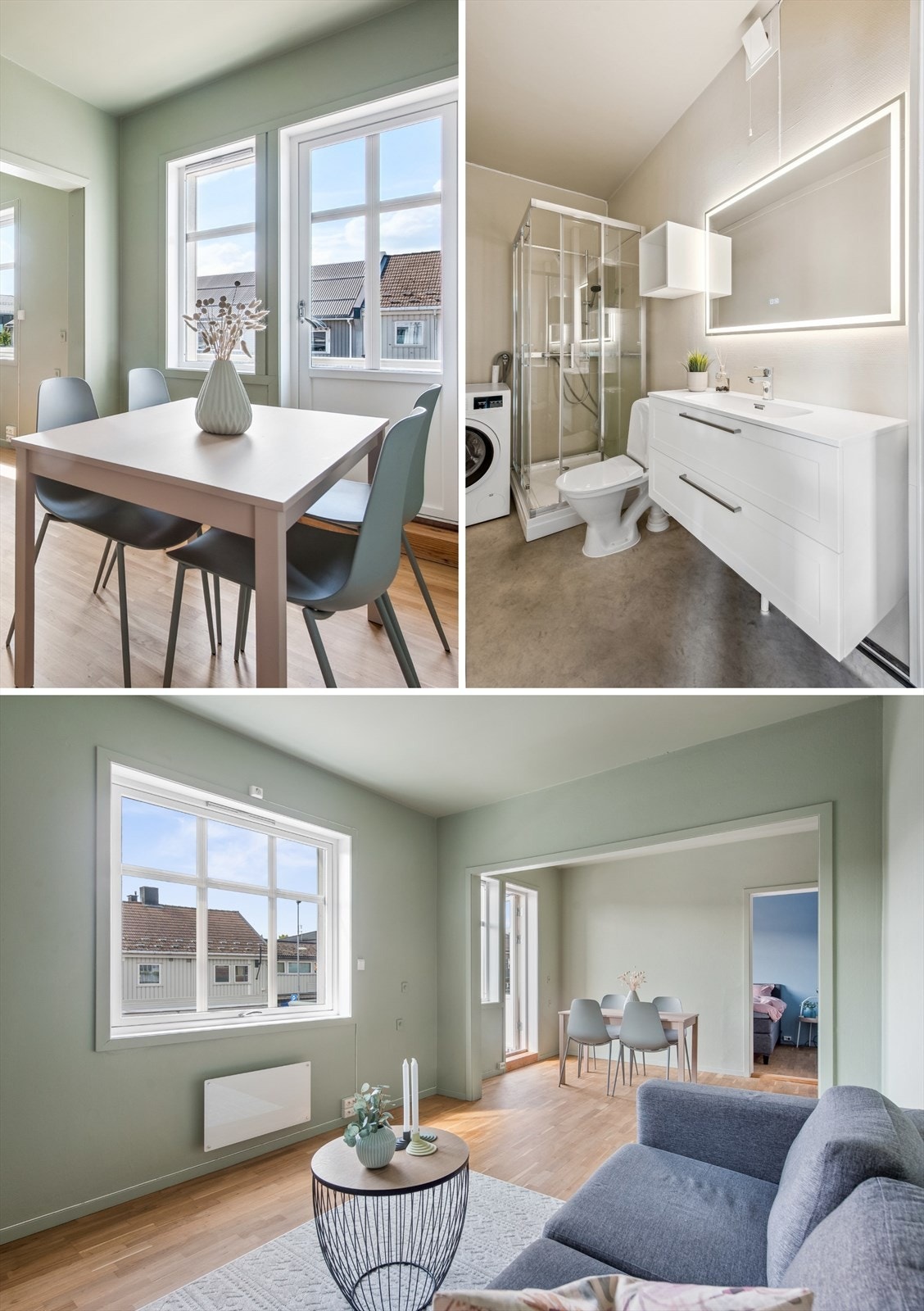 Billed collage fra leiligheten. Galleribilde