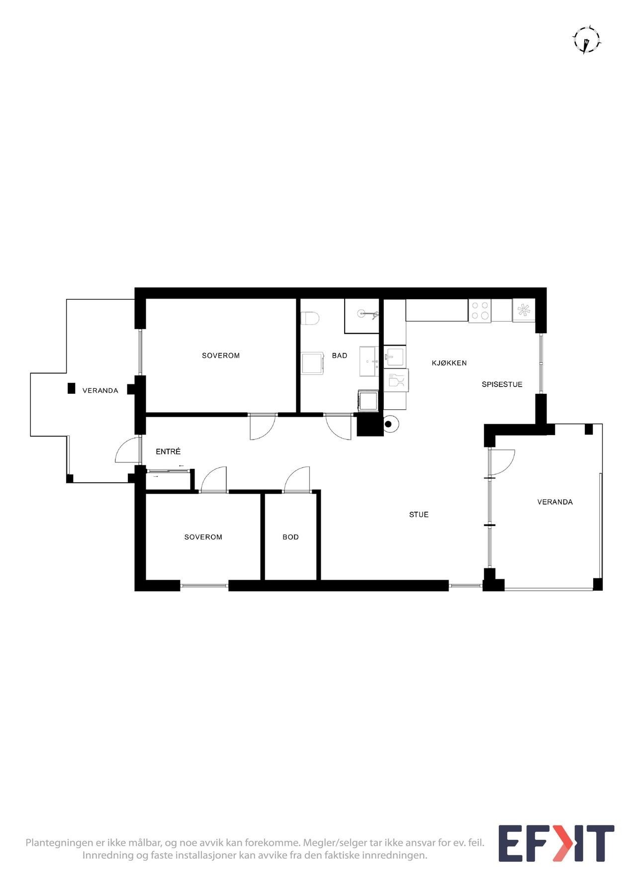 Plantegning Galleribilde