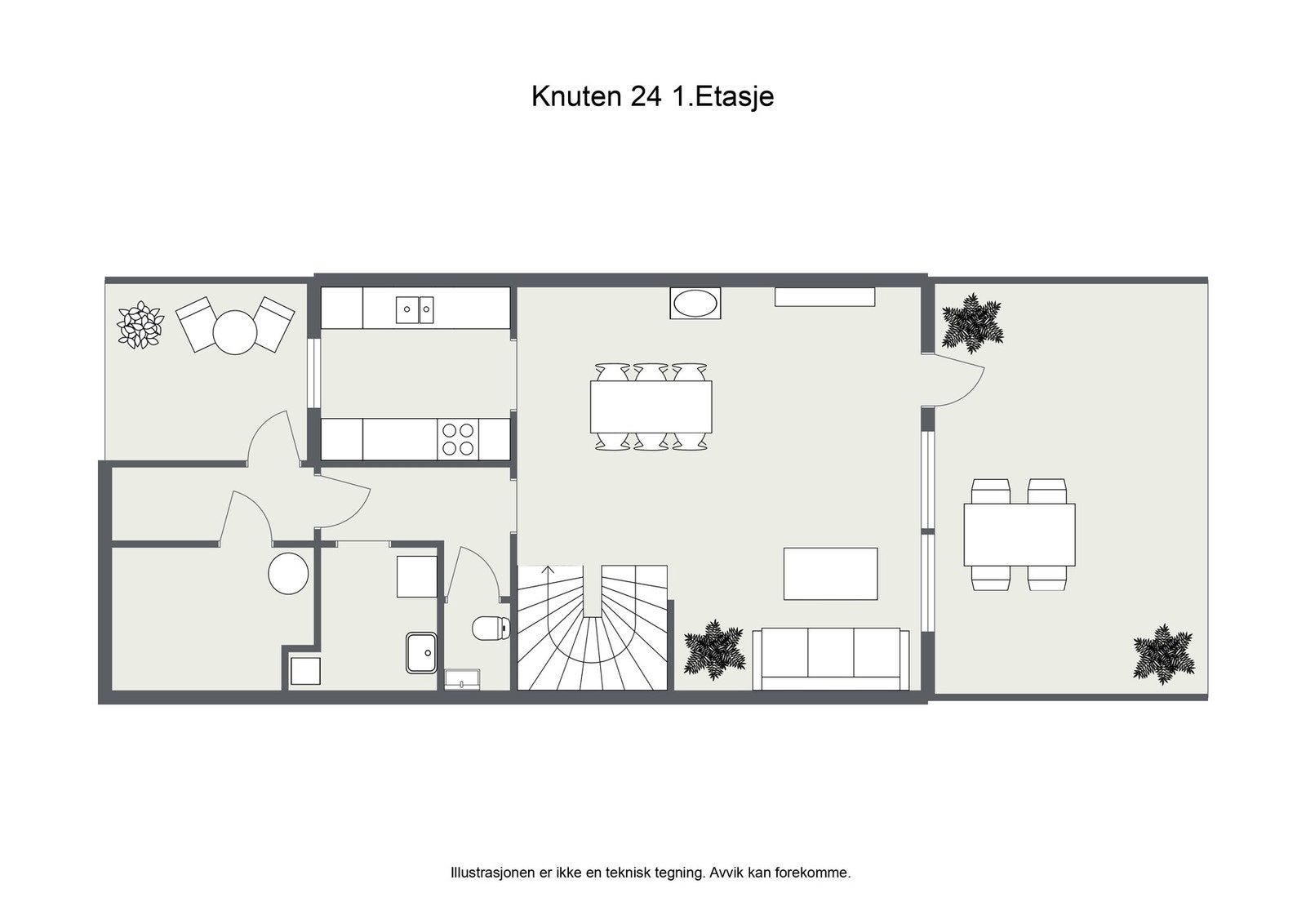 Plantegning 1.etasje. Galleribilde