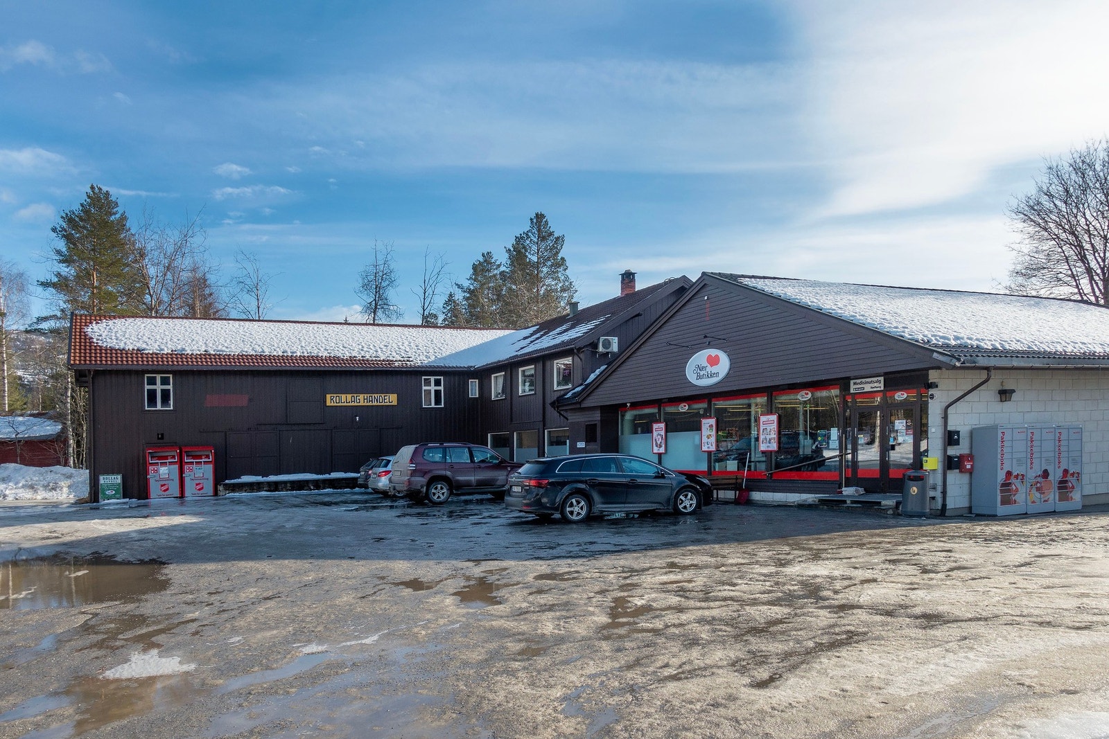 Nærbutikken ligger et par 100 meter unne. Galleribilde