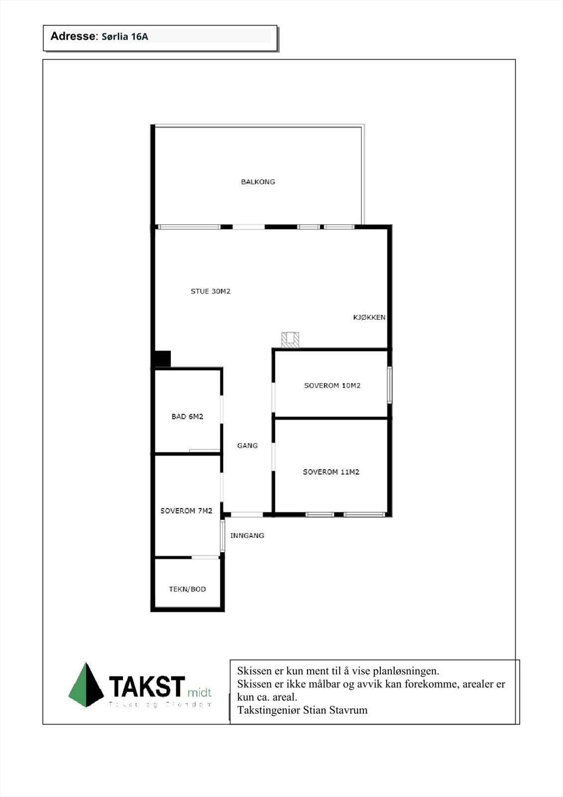 Plantegning Galleribilde