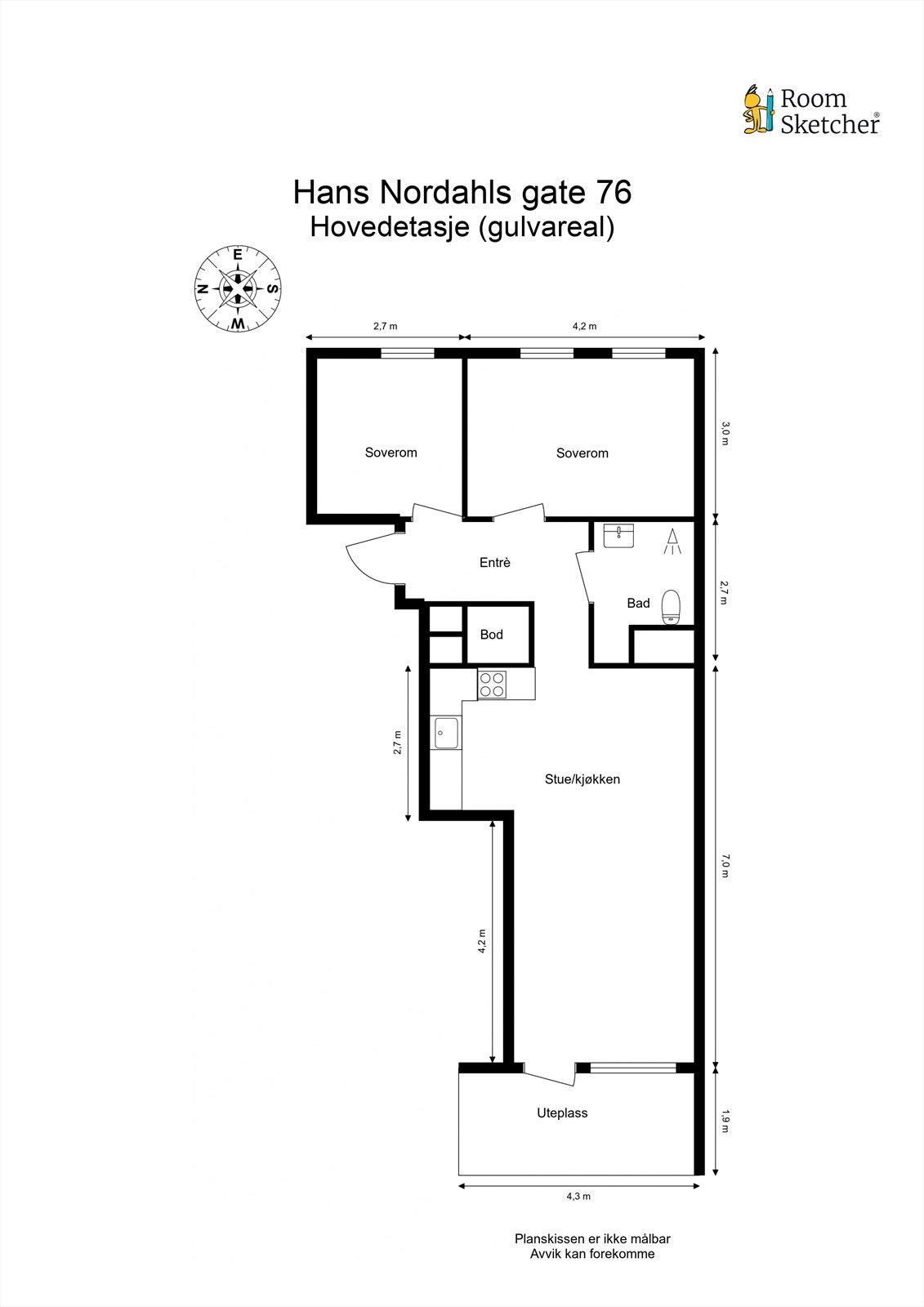 Plantegning Galleribilde
