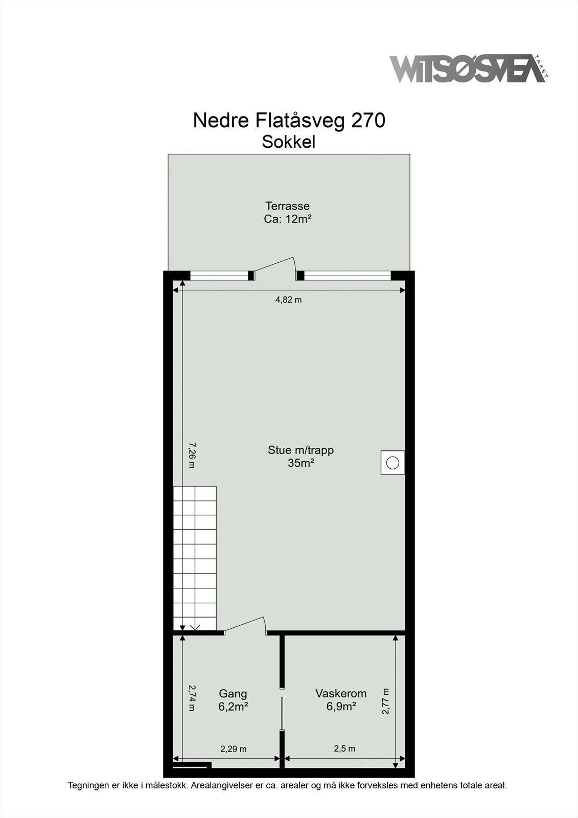 Planskisse sokkel Galleribilde