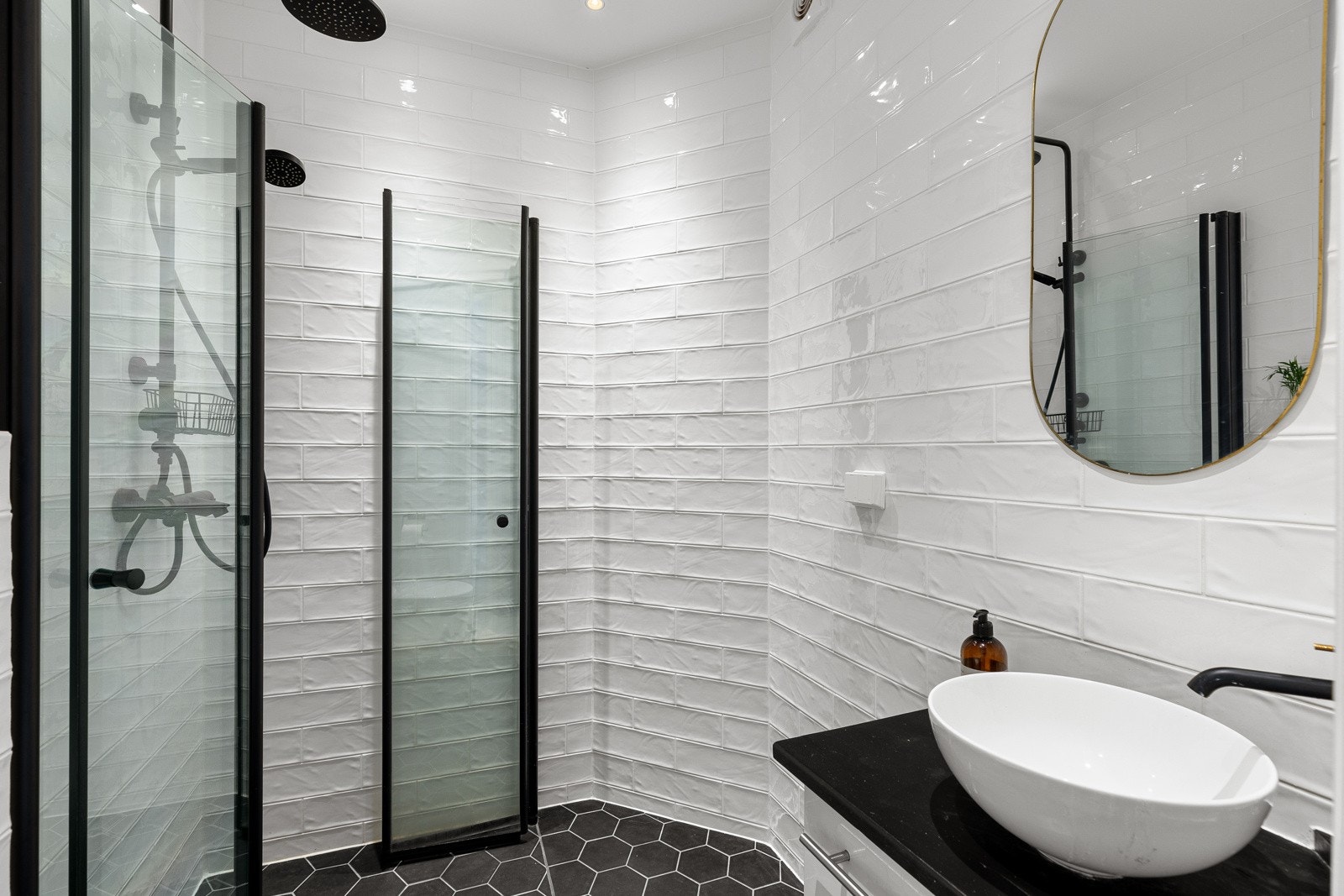 Badet i kjelleren ble etablert i 2020/2021. Galleribilde