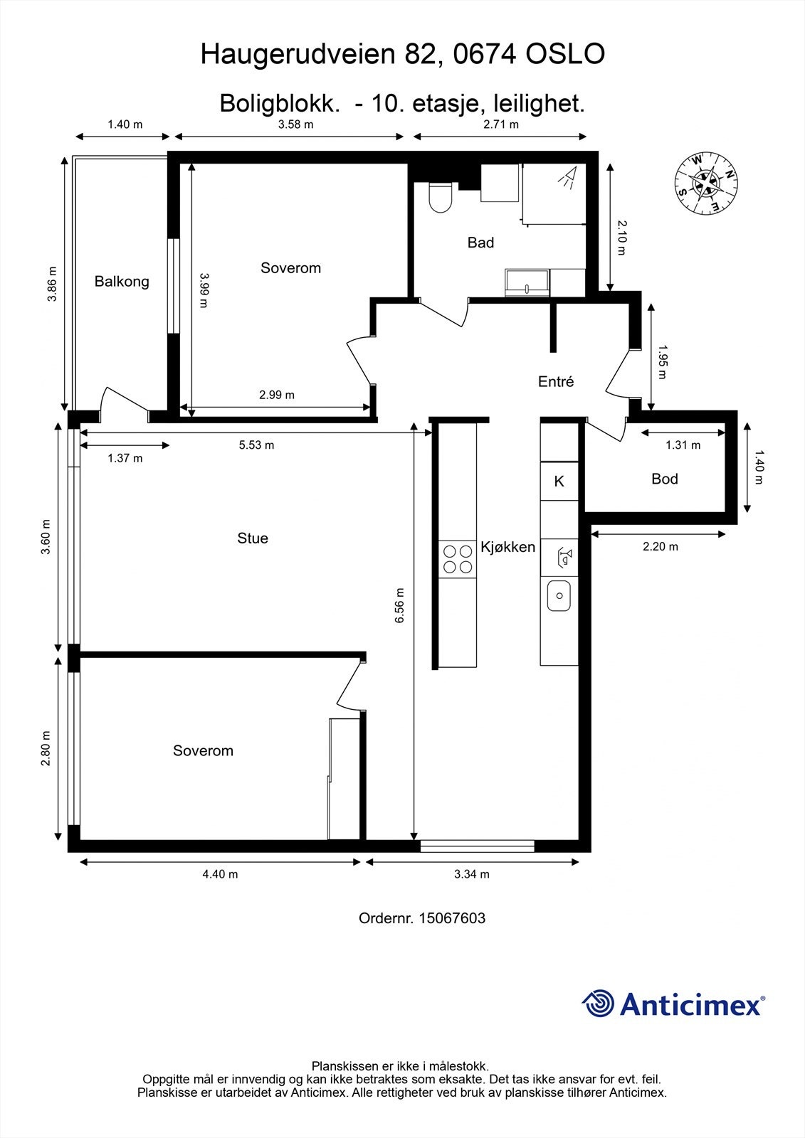 Plantegning Galleribilde