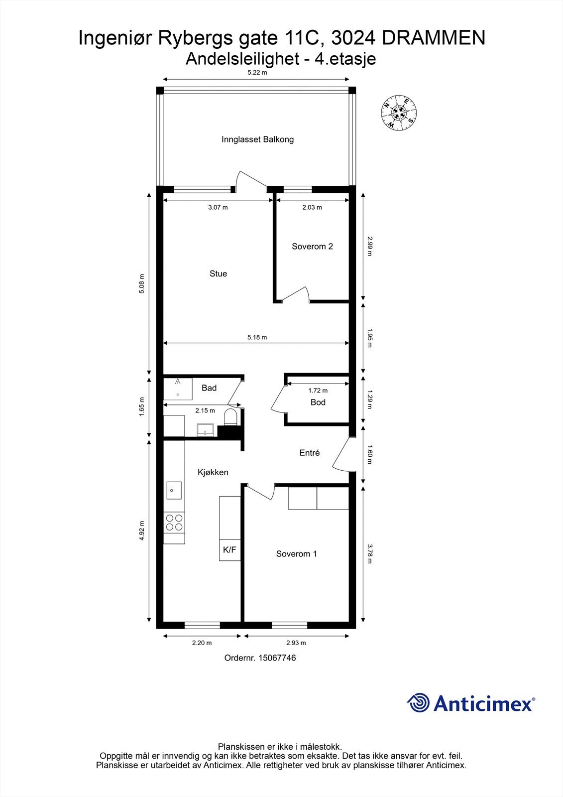 Plantegning - 4. etasje Galleribilde