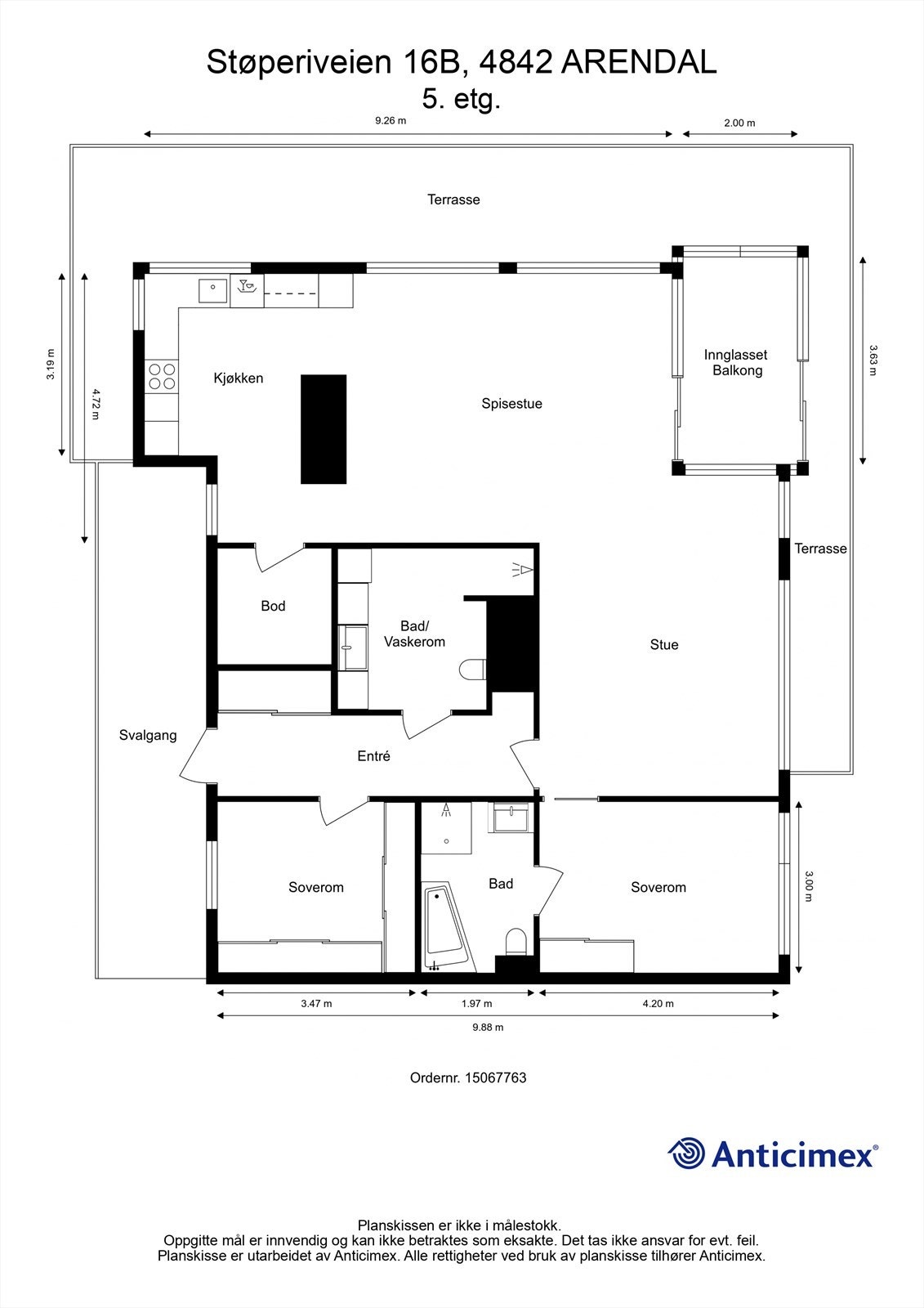 Plantegning Galleribilde