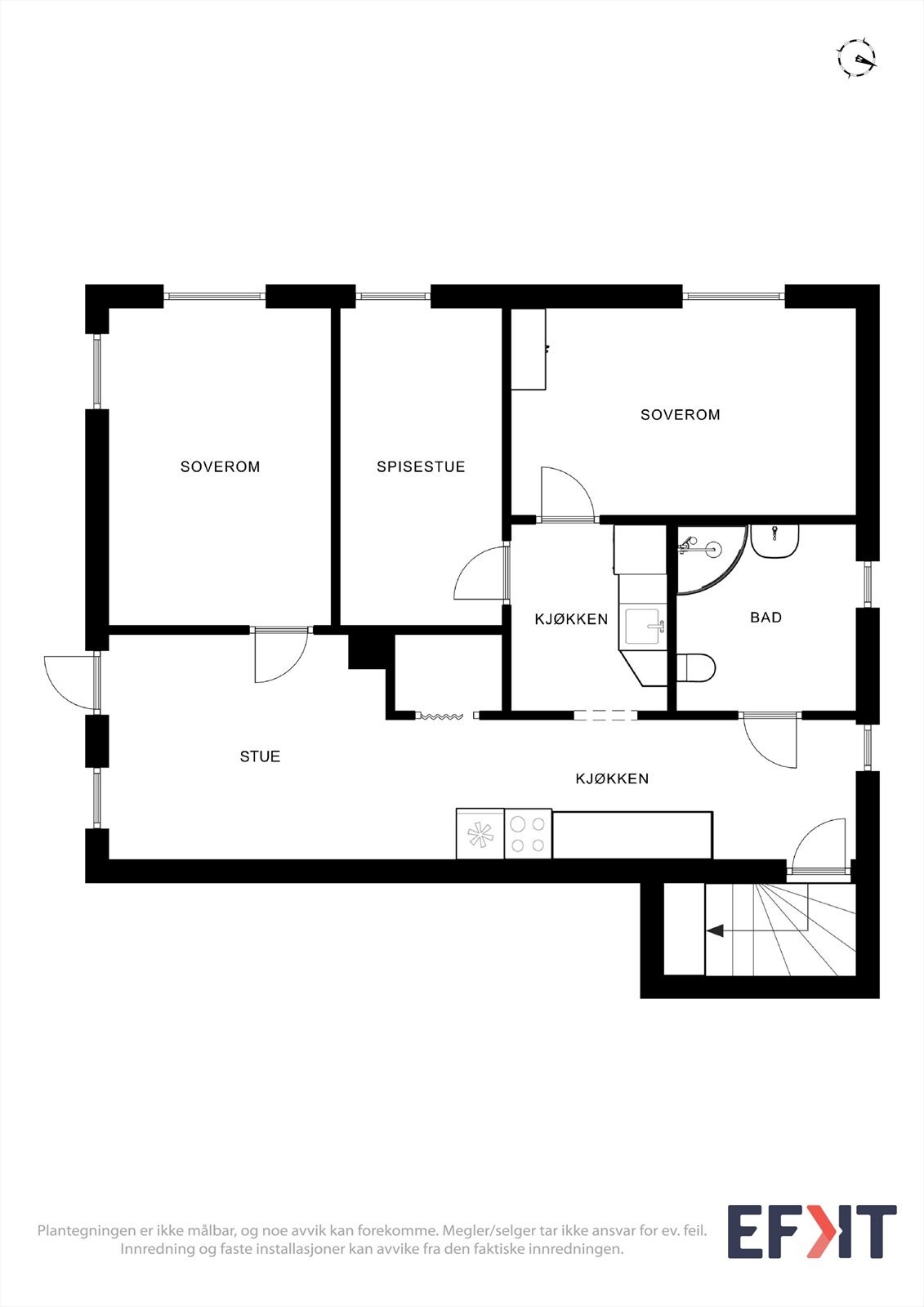 Plantegning underetasje Galleribilde