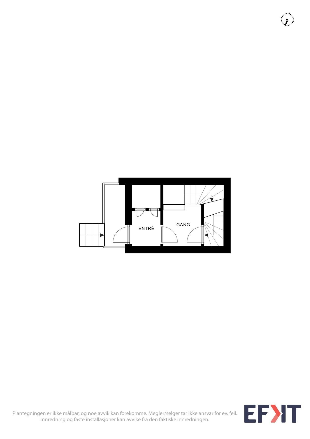 Plantegning 1. etasje Galleribilde