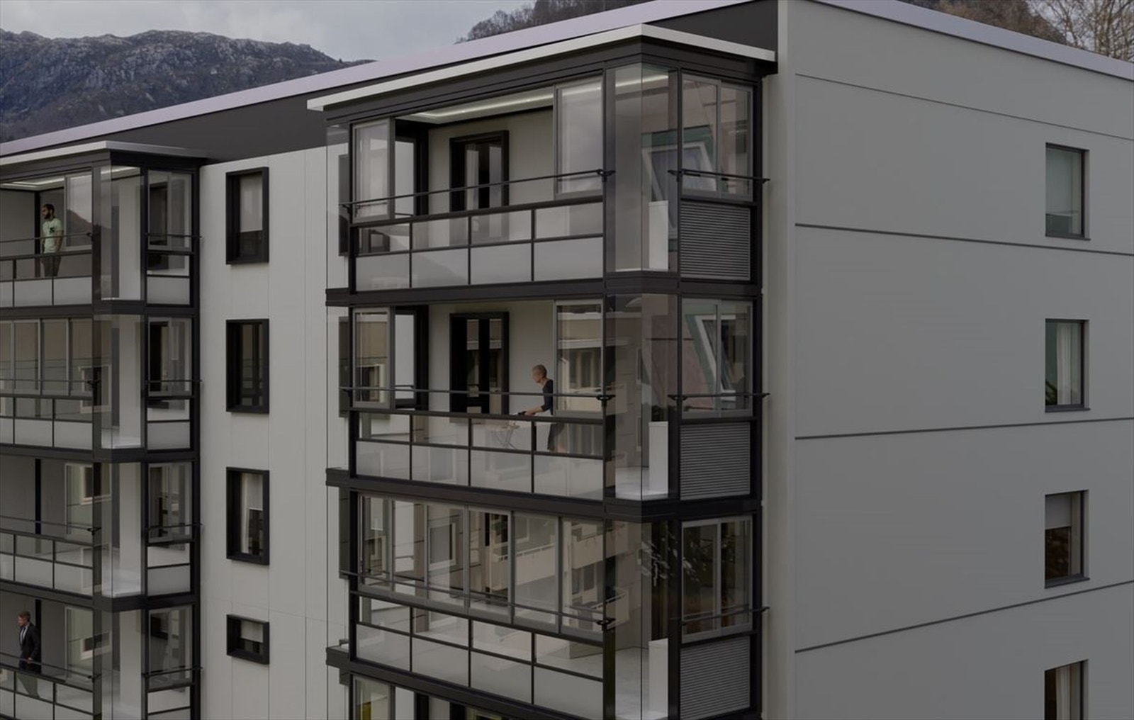 Illustrasjonsbilde av nye balkonger Galleribilde